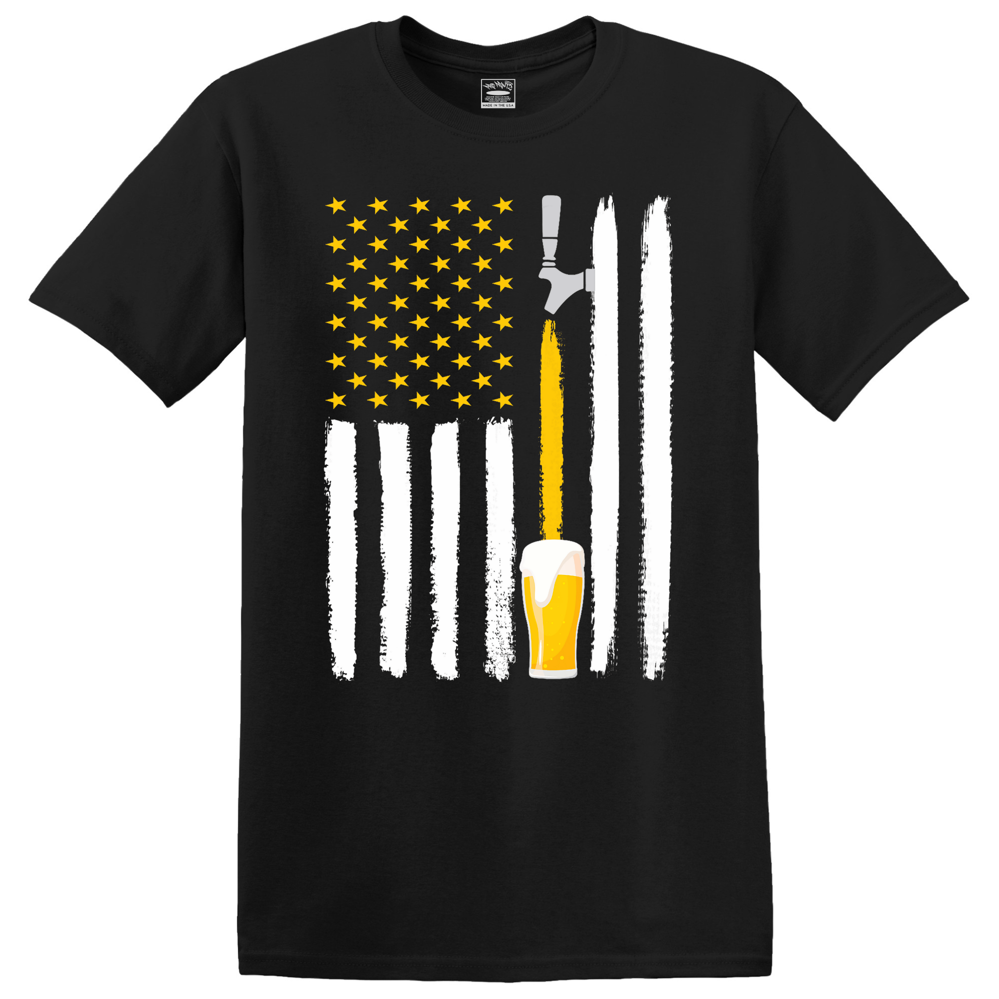 American Flag With Beer Tap
